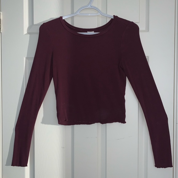 Garage Burgundy Long Sleeve